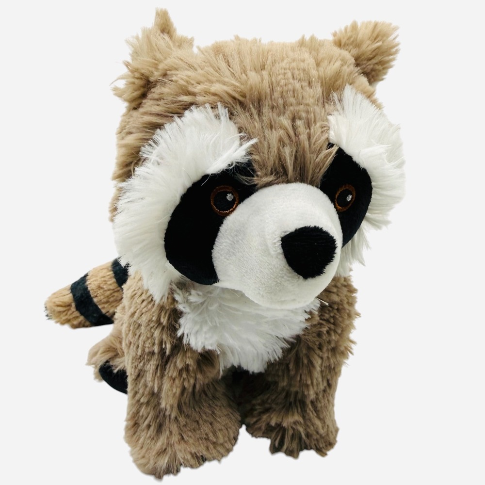 Warmies Junior Raccoon Plush Brown Microwavable Lavender Scented Weighted Small
